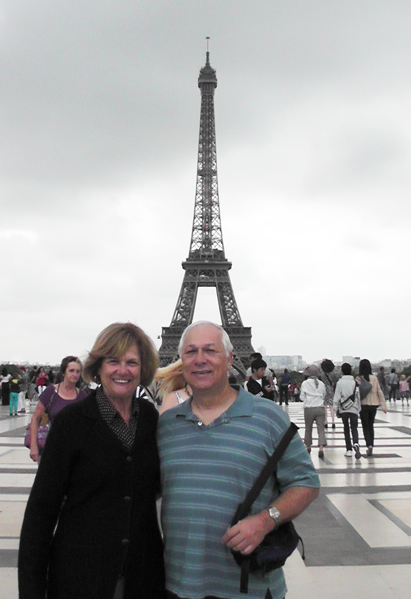 20140712 Susan and Charles in front of Eiffel Tower in Paris France